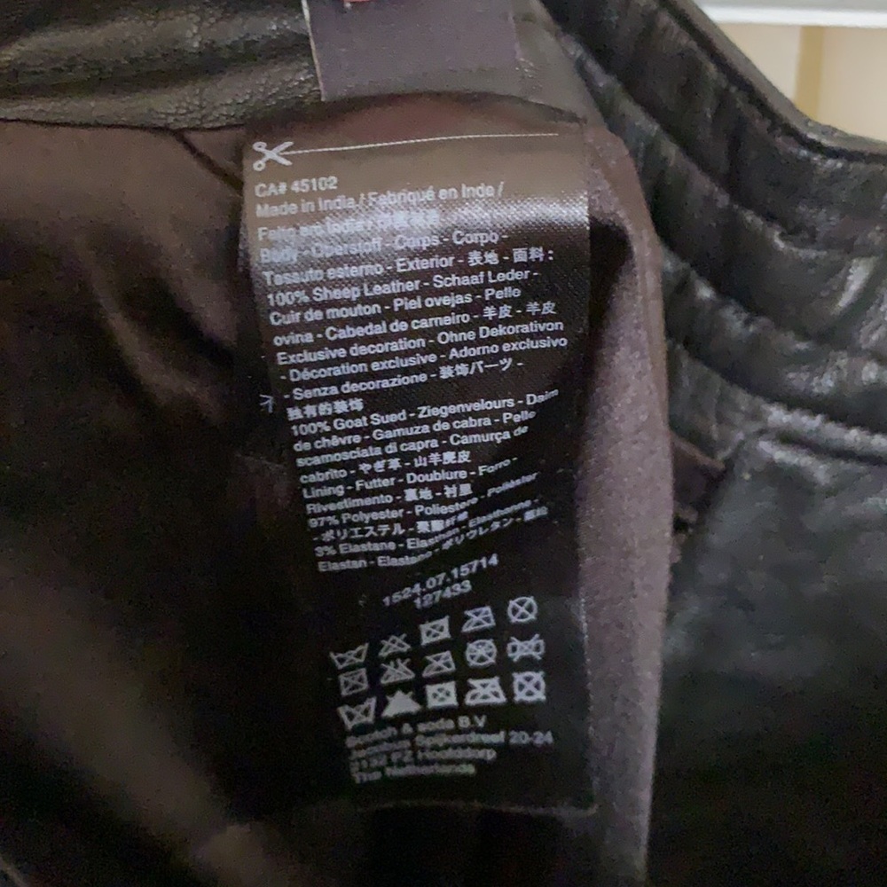 Genuine Leather SCOTCH & SODA Jolie Vagabonde Leather Pants - Small/1 - Like New - Picture 11 of 11